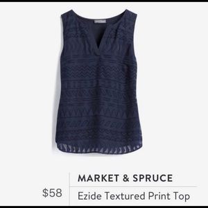 Market & Spruce Ezide textured top